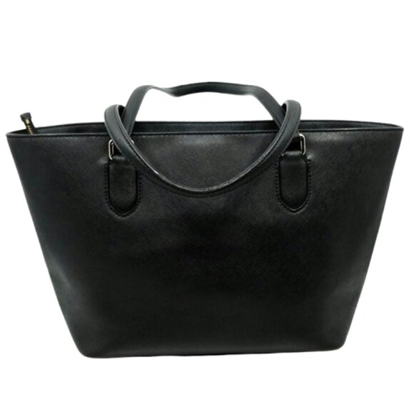 KATE SPADE~Dally Laurel Way~ BLACK LEATHER DAILY TOTE SHOULDER ZIP TOP BAG - Picture 4 of 7